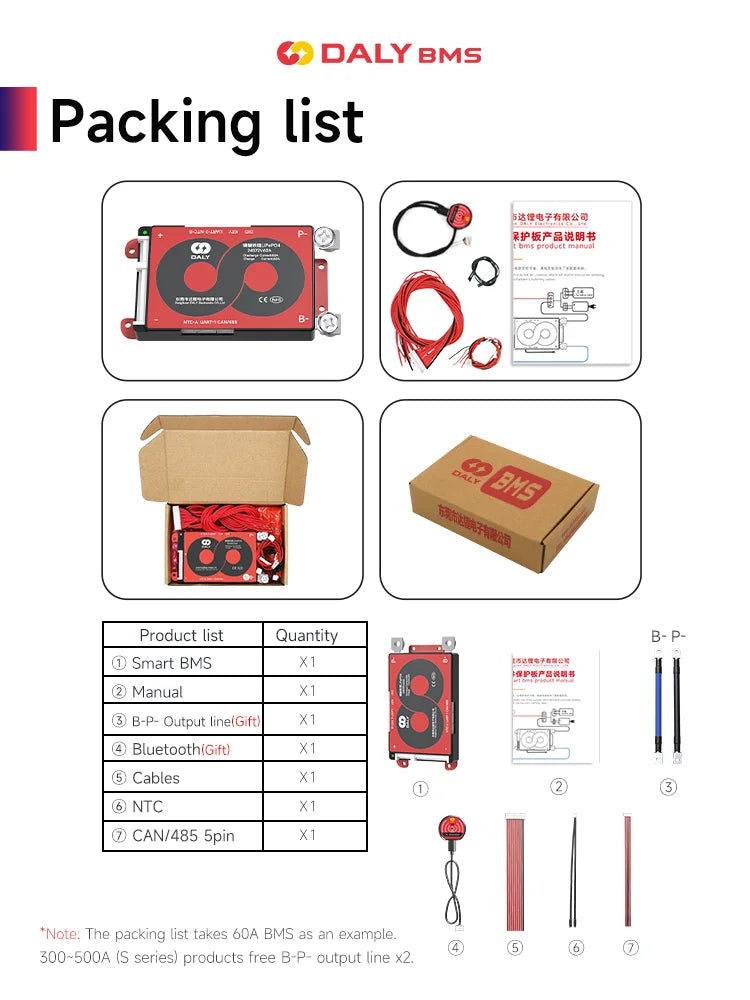 BMS Smart DALY 14S 48V 200A Per Batterie Litio - Con WiFi, CAN E Protezioni Avanzate - Foto 6