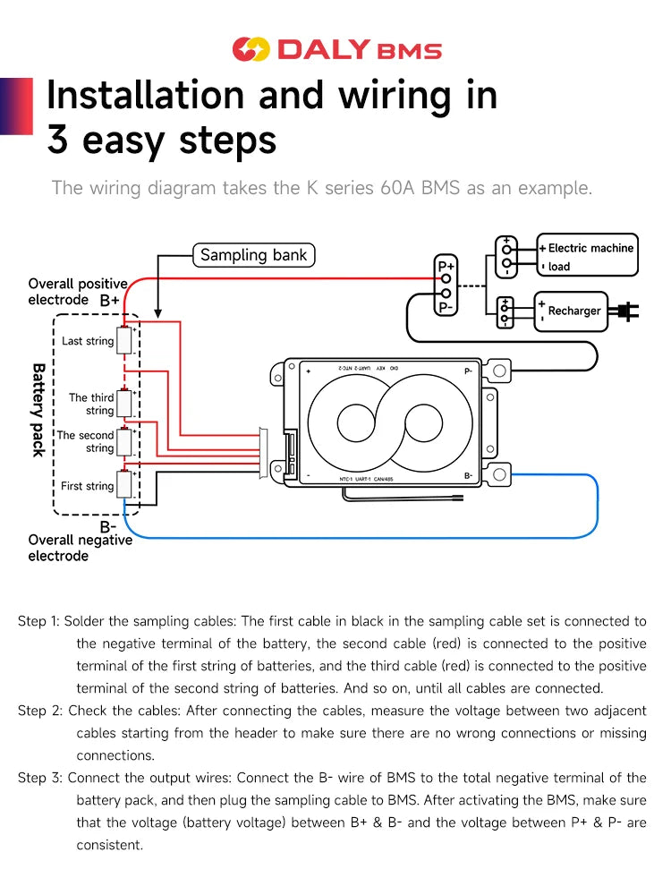 BMS Smart DALY 14S 48V 200A Per Batterie Litio - Con WiFi, CAN E Protezioni Avanzate - Foto 9