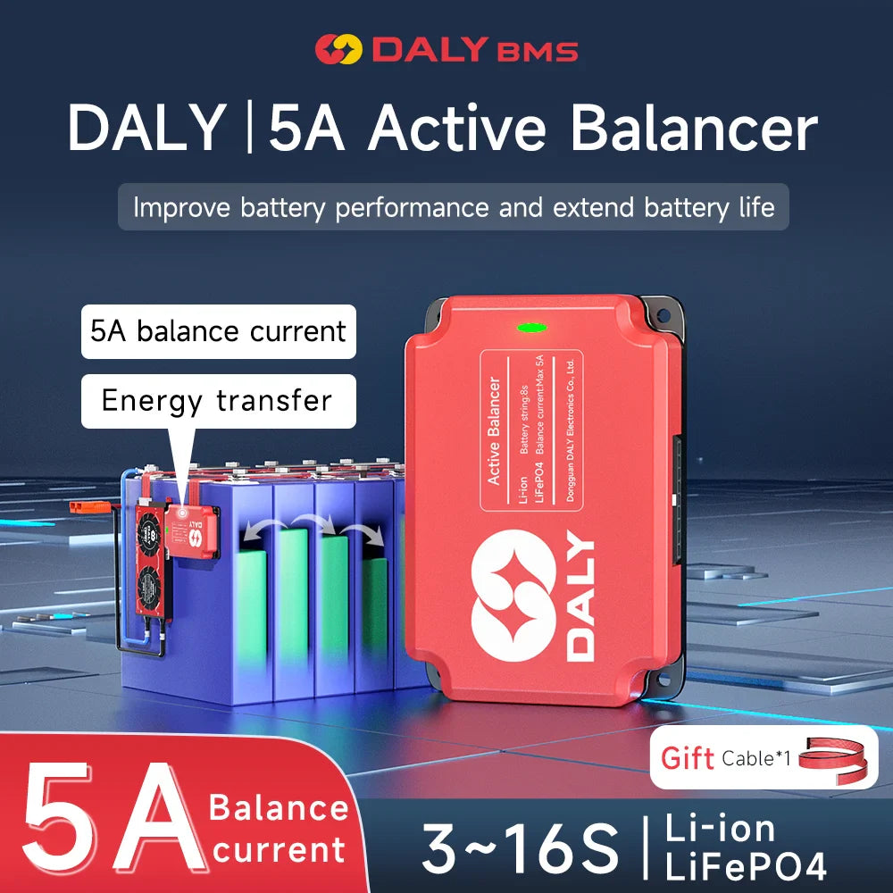 Daly BMS 5A Active Balancer 3S 4S 6S 7S 8S 10S 12S 13S 14S 15S 16S Fo ...