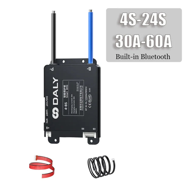 Daly Smart BMS 30A 40A 60A 4S-8S  7S-17S 7S-24S Smart Integrated Bluetooth Surveillance Lithium Battery Lifepo4 Li-Ion LTO
