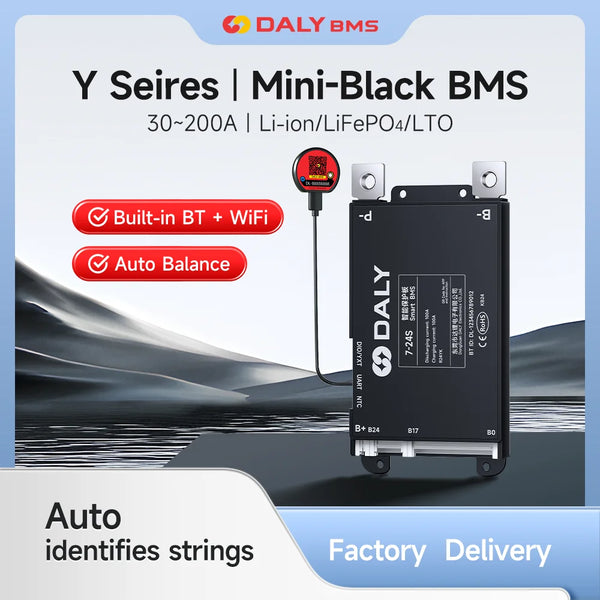 Daly Smart WIFI BMS 4S 7S 8S 13S 14S 16S 17S 20S 24S Built-in Bluetooth 30A 40A 60A 80A 100A 120A 150A 200A Lifepo4 Li-Ion LTO