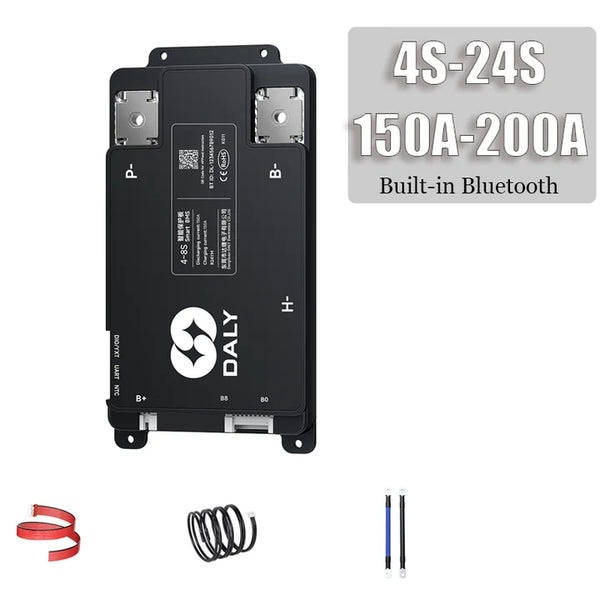 Daly Smart BMS 150A  200A  4-8S  7-17S 7-24S Smart Integrated Bluetooth Surveillance Lithium Battery Lifepo4 Li-Ion LTO
