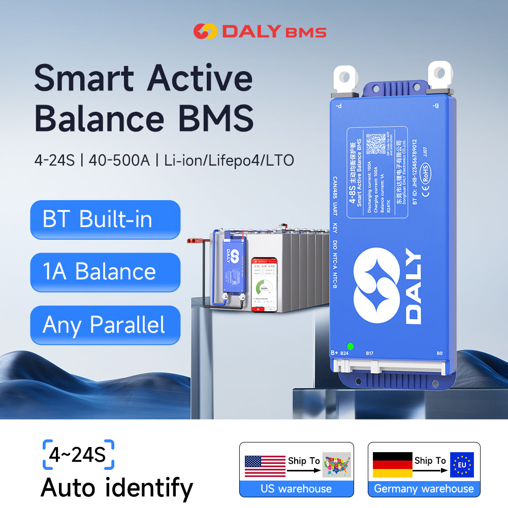 DALY100BALANCE smart active balance bms 250A 300 500A 150A 200 4s-8s – daly