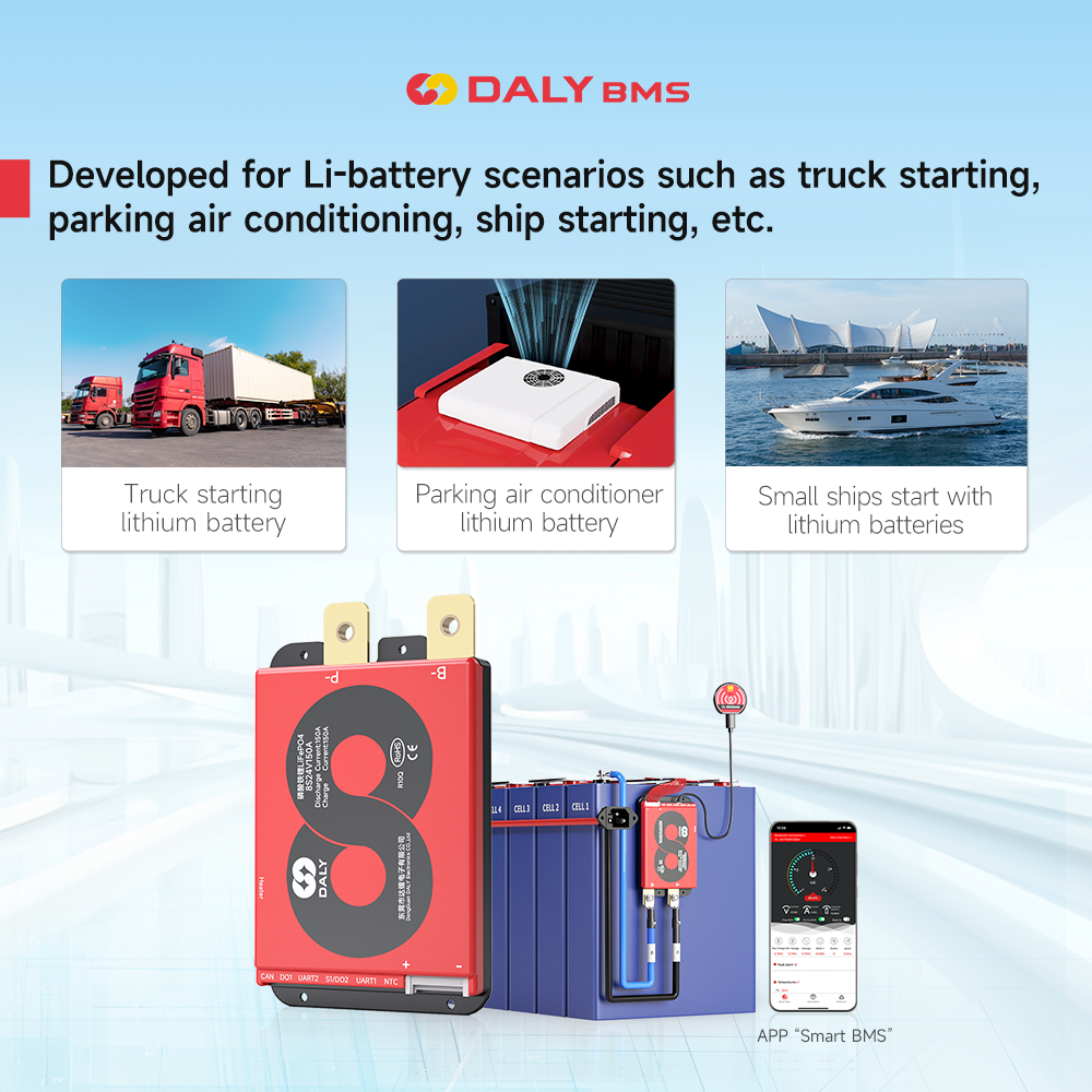 Daly Smart Bms 4S 8S LiFepo4 Battery 18650 BMS Voltage 24V Daly Smart Bms 4S 8S LiFepo4 Battery 18650 BMS Voltage 24V